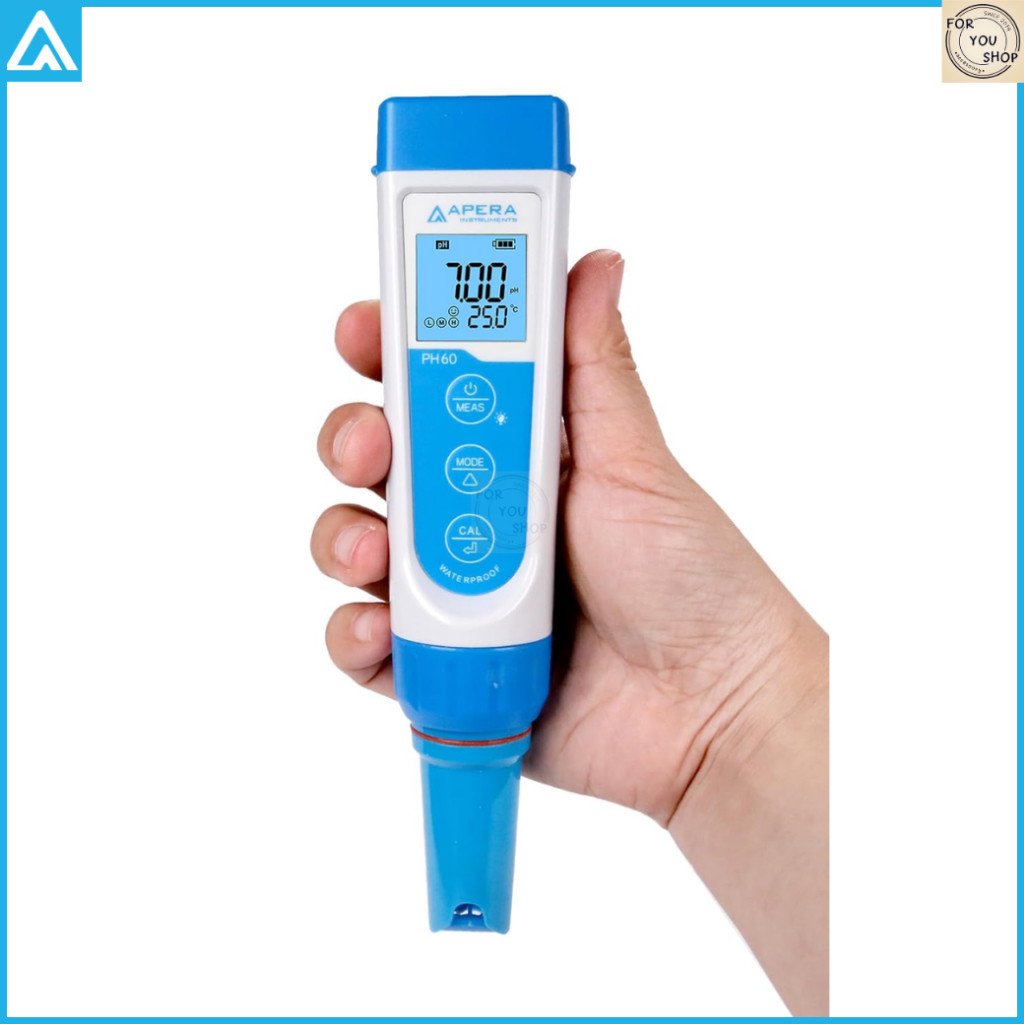 Apera Instruments เครื่องวัด pH รุ่น PH60 pH Meter กันน้ำ หัววัดเปลี่ยนได้ แม่นยำสูง ±0.01 หน้าจอLCD - Image 8