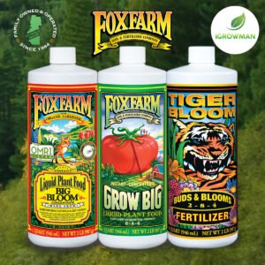 Fox Farm Trio Base Set สารอาหารธาตุหลักออแกนิค ขนาดแบ่ง50ml 100ml 250ml ปุ๋ยนอก ปุ๋ยUSA