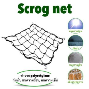 ตาข่ายปลูกต้นไม้ Scrog Net - Plant Stress Training ตาข่ายยืดหยุ่น ตาข่ายปลูกต้นไม้ เทรนต้น หลายขนาด