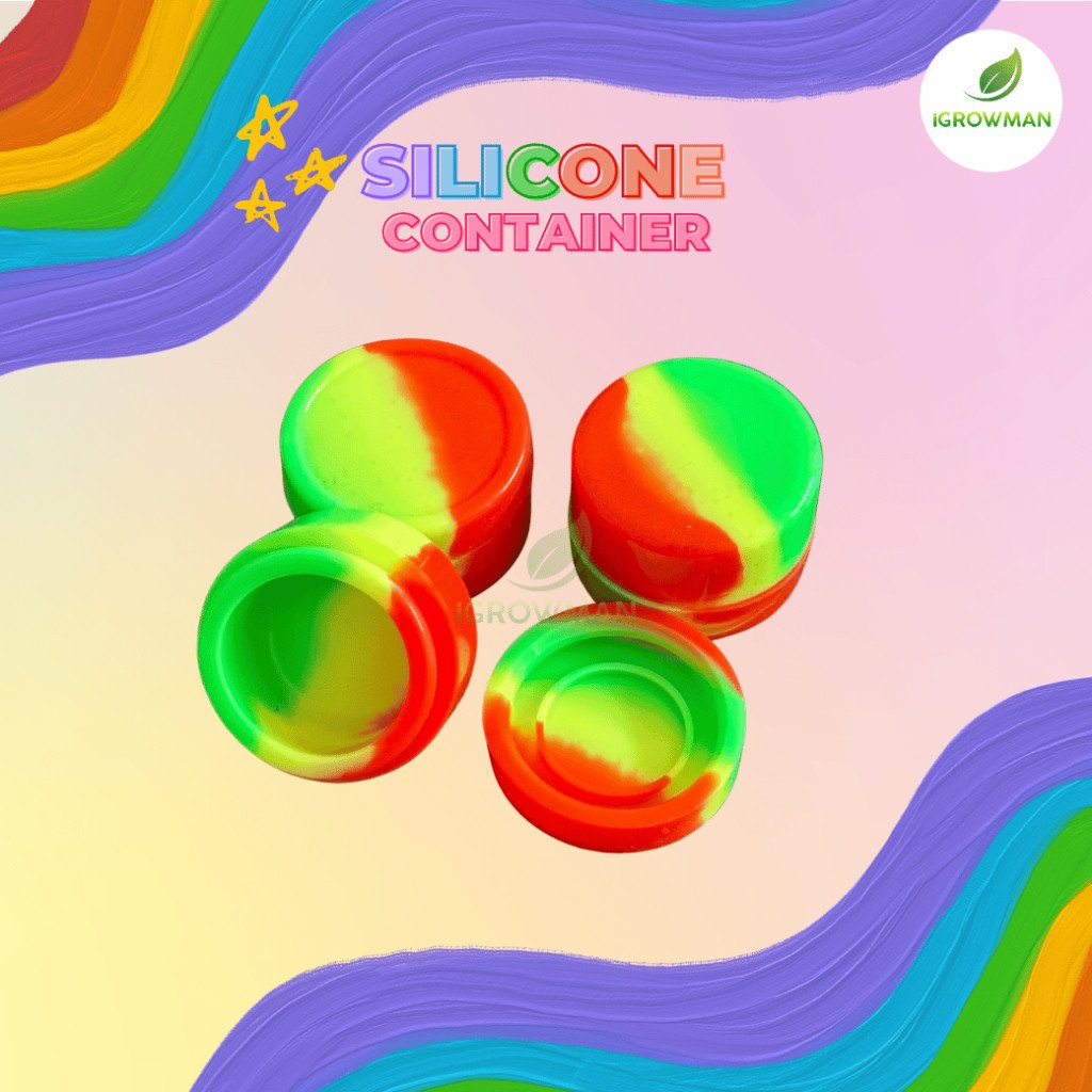 กระปุกซิลิโคน Silicone container 5ml for Wax/Shatter/Dab/Rosin/Resin - Image 3
