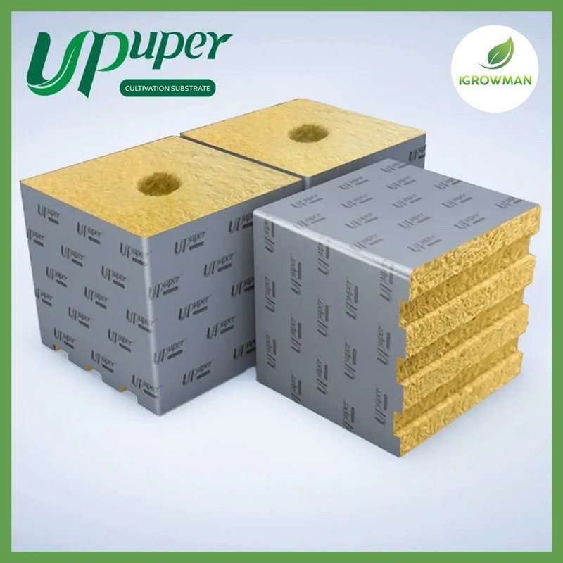 UPUPER Rockwool Cubes ร็อควูลก้อน ขนาด 6 นิ้ว ใยหินปลูกต้นไม้ สำหรับปลูกต้นไม้โดยเฉพาะ CM15PRO - Image 2