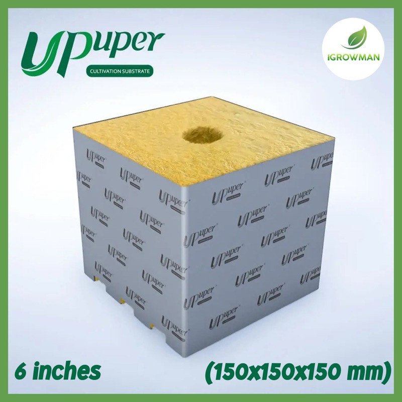 UPUPER Rockwool Cubes ร็อควูลก้อน ขนาด 6 นิ้ว ใยหินปลูกต้นไม้ สำหรับปลูกต้นไม้โดยเฉพาะ CM15PRO - Image 4
