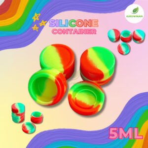 กระปุกซิลิโคน Silicone container 5ml for Wax/Shatter/Dab/Rosin/Resin