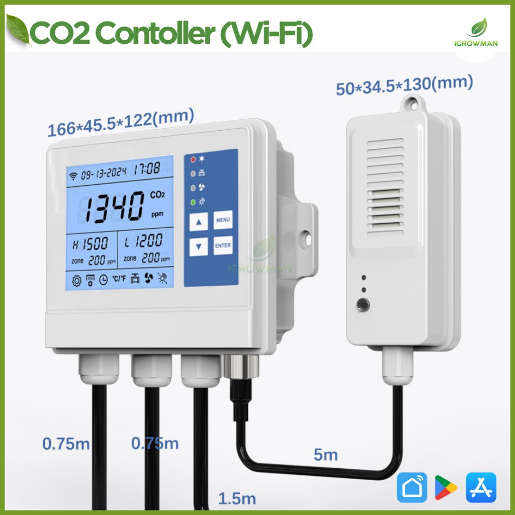 เครื่องควบคุม Wifi สั่งปล่อยก๊าซคาร์บอนไดออกไซด์ CO2 Controller พร้อม wifi เครื่องปล่อยก๊าซอัตโนมัติ - Image 6
