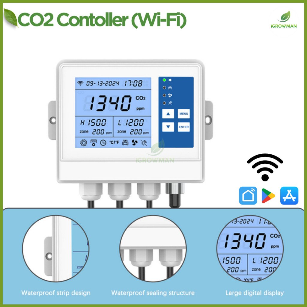 เครื่องควบคุม Wifi สั่งปล่อยก๊าซคาร์บอนไดออกไซด์ CO2 Controller พร้อม wifi เครื่องปล่อยก๊าซอัตโนมัติ - Image 4