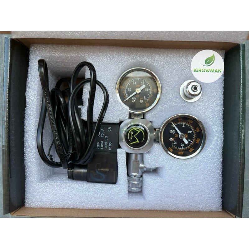 หัวเรกกูเรเตอร์ Mufan CO2 Regulator พร้อมโซลินอยด์ เกลียวไทยแท้ CGA320 ตู้ไม้น้ำ - Image 7