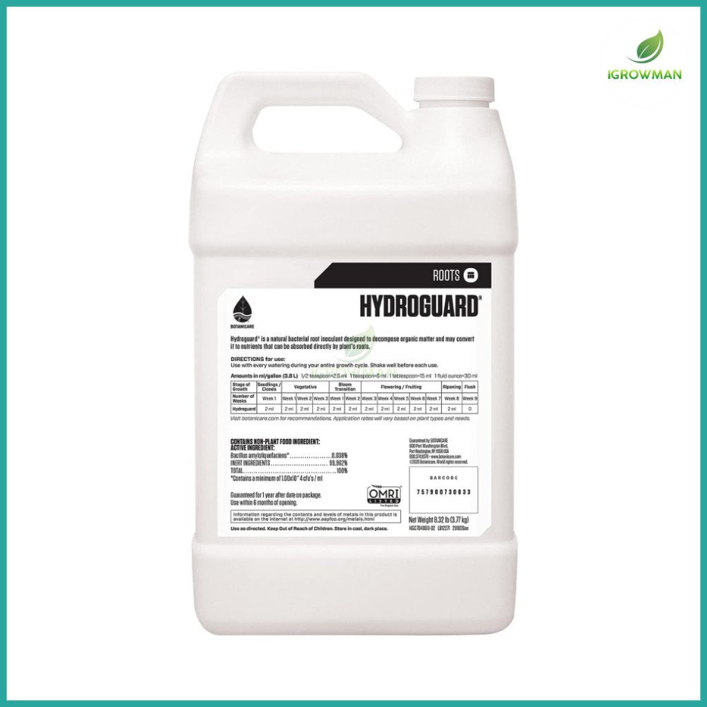 Botanicare Hydroguard ของแท้100% หัวเชื้อจุลินทรีย์บำรุงราก ป้องกันรากเน่า (Bacillus) 1 แกลลอน - Image 3