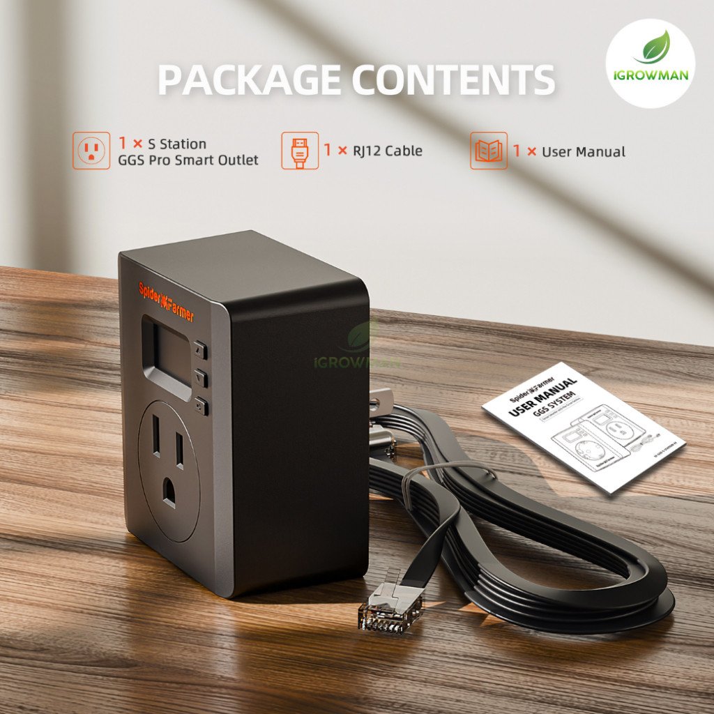Spider Farmer S-Station Smart Plug Wi-Fi/Bluetooth 15A 1875W ควบคุมความชื้น-อุณหภูมิ ผ่านแอป - Image 7