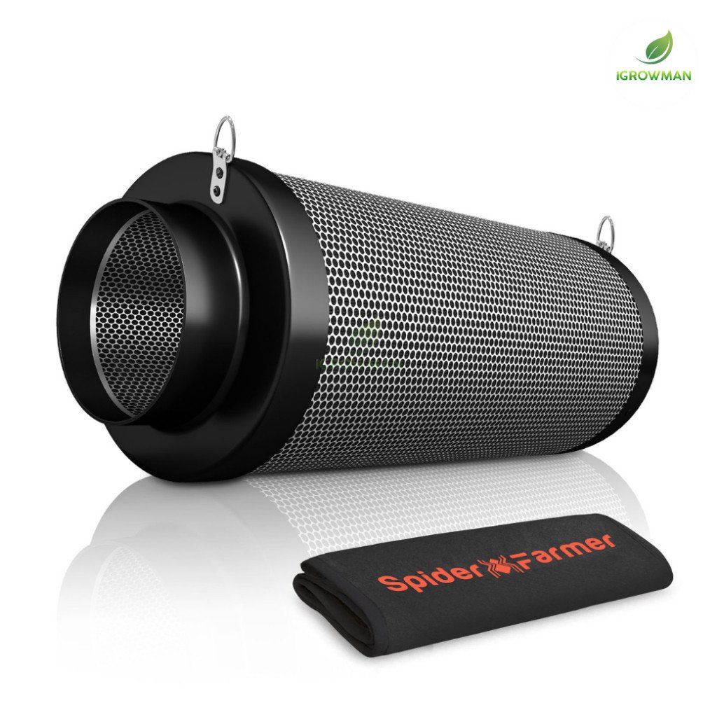 Spider Farmer Carbon Filter 6 นิ้ว ไส้กรองคาร์บอน กรองกลิ่น สำหรับท่อดูดอากาศ