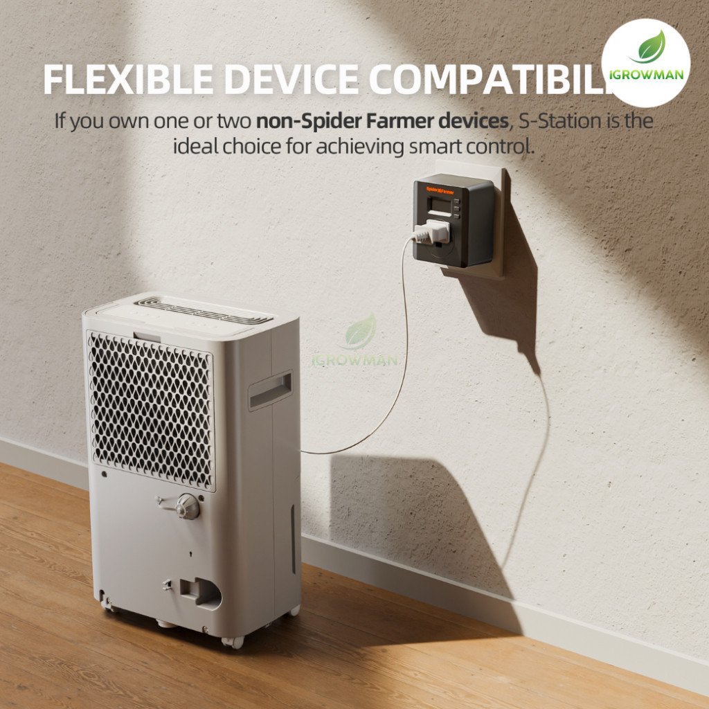 Spider Farmer S-Station Smart Plug Wi-Fi/Bluetooth 15A 1875W ควบคุมความชื้น-อุณหภูมิ ผ่านแอป - Image 6