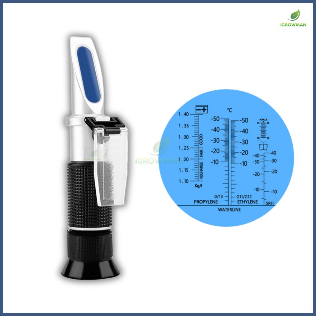 Refractometer เครื่องวัดความเข้มข้นน้ำยาในรถยนต์(ยูเรีย/น้ำกรดแบตเตอรี่/น้ำยาหม้อน้ำ/น้ำยาล้างกระจก) - Image 4
